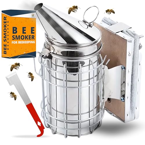 SunVara Bee Smoker Stainless Steel Heat Shield High Standard 11" - style: Smoker