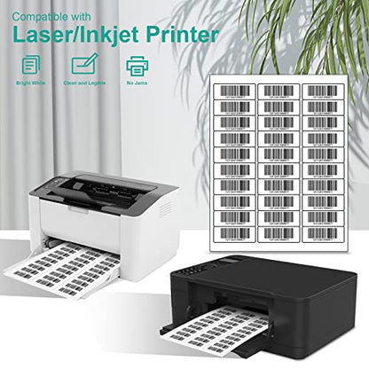 MFLABEL Address Label, 1" x2-5/8 Mailing Sticker, 30-UP White Shipping Labels for Inkjet or Laser Printer, 9000 Sticker Labels (300 Sheets), 30 Label per Sheet - size: 1" x 2-5/8" (30-up), style: 300 Sheets