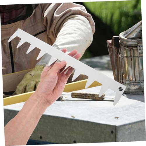 MERRYHAPY Stainless Steel Beehive Frame Spacer Tool Essential Beekeeping Equipment for Optimal Frame Spacing Smooth Hive Inspections and Convenient Tool Management