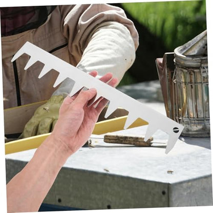 MERRYHAPY Stainless Steel Beehive Frame Spacer Tool Essential Beekeeping Equipment for Optimal Frame Spacing Smooth Hive Inspections and Convenient Tool Management