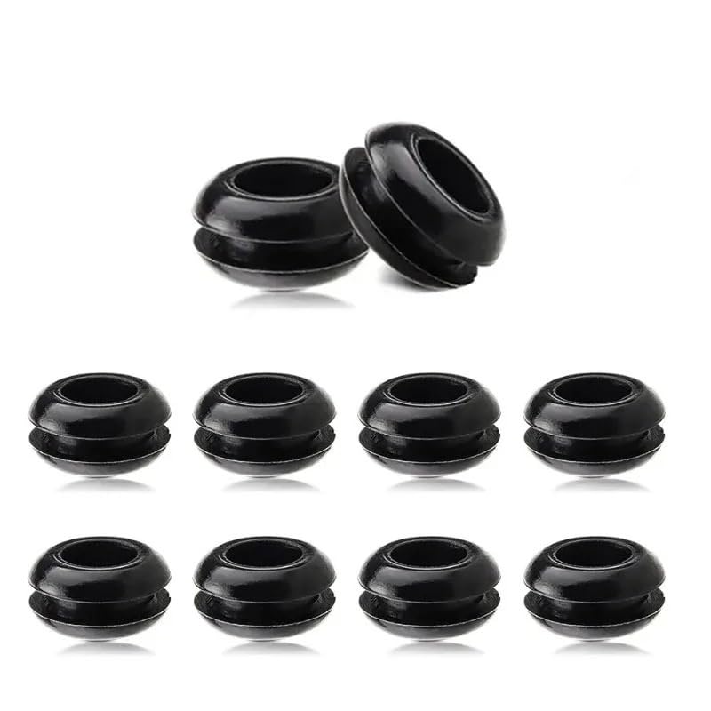 3 Pieces S-Shape Airlocks,Homebrew Bubble Airlock Carboys Stopper & Fermenter Seal Valve with Food Grade Grommets Wine Making(10pcs only grommets) - color: 10pcs only grommets