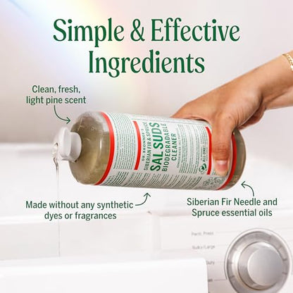 Dr. Bronner's Sal Suds Biodegradable Cleaner (16 Ounce, 2-Pack) – All Purpose Pine Mop Detergent for Floors, Laundry & Dishes, Multi Surface Concentrate, Heavy-Duty Degreaser - size: 16 Fl Oz (Pack of 2)