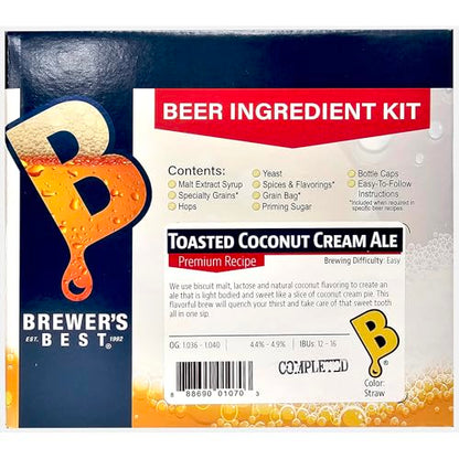 Brewer's Best Home Brew Beer Ingredient Kit -5 Gallon(Toasted Coconut Cream Ale)