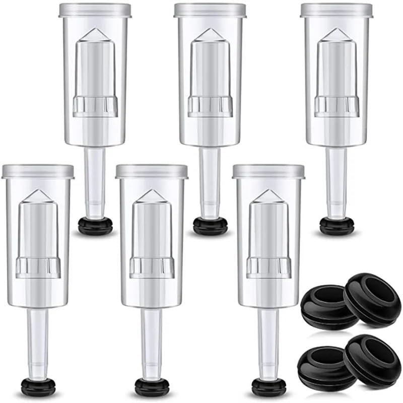 Plastic Airlock Homebrew Airlock Set with Silicone Grommets for Preserving Brewing Making Wine Fermenting Sauerkraut Kimchi(1pcs) - color: 1pcs