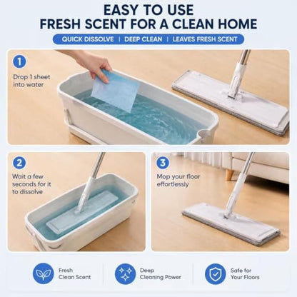 100pcs Multiple Effect the floors Clean, Multi-Surface Floor Cleaner Tablet, Effectively Removes Dirt, Easy to Use Fresh Scent, Compatible With Multiple Floors (100pcs Blue) - size: 100pcs Blue