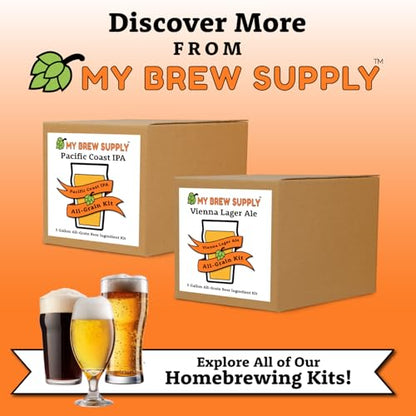 My Brew Supply Oktoberfest Brewing Kit | Vienna Malt | Munich Light, Medium, & Dark Grain | CaraRed Grain | Hallertauer Pellet Hops | German Ale Yeast | 5 Gallon Advanced All Grain Home Brewing