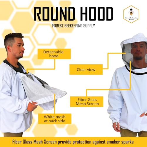 – Pullover Smock Jacket with Glove & Removable Veil, Thumb Straps, and Tool Pockets (Medium) - size: Adult Medium - Jacket