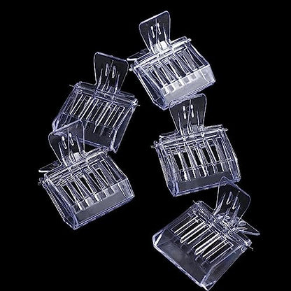 Pokinge 5Pcs Queen Bee Cage Catcher Clips,Transparent Plastic Queen Catcher Queen Bee Catcher Queen Bee Cage Bee Queen Marking Catcher Queen Catching Tool