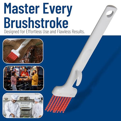 CFS 4040305 Silicone Basting Brush with Hook, 2", Red (Case of 12) - size: 2", style: 12 Pack