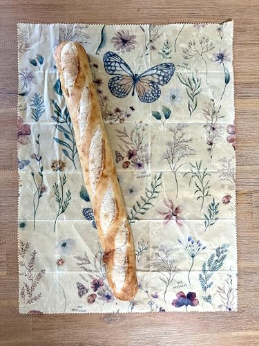 Beeswax Wrap for Bread - Reusable Eco-Friendly Sustainable Food Storage Solution, Keeps Bread Fresher Longer, Natural Alternative to Plastic Wrap