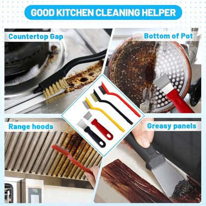 15Pcs Crevice Cleaning Brush Set, Hard Bristle Scrub Brushes Tools for Deep Cleaning Gap,Window Groove Cleaning Brush for Sliding Door Sill Tile Lines Shutter Corner Sink Teapot Bottle (1 Set)