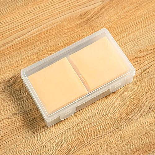 Cow Cheese Slice Holder Storage Container For Refrigerator Sliced Shredded Keeper Containers For Fridge (clear1)