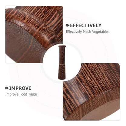 Generic Sauerkraut Pounder Fermentation Tamper - Fermenting Pickle Stick Masher - Vegetable Fermentation Tool Wooden Pestle Tamper Stick