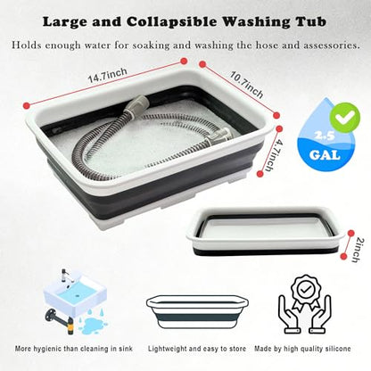 CPAP Cleaning Kit with Hose Dryer for Universal 22mm Tubing, Cpap Cleaner Supplies Includes Collapsible Wash Basin, Hose & Mask Brush, CPAP Holder & Hose End Caps | Make Cpap Cleaning Easier - color: Cpap Cleaning Kit With Hose Dryer