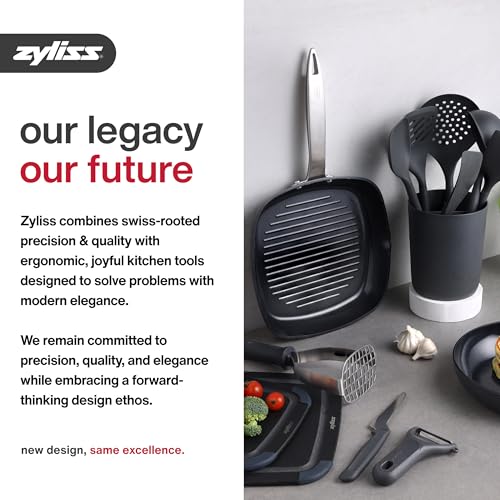Zyliss Dial & Slice Cheese Slicer - Adjustable, Handheld Cheese Slicer with Stainless Steel Edge and Ergonomic Handle White