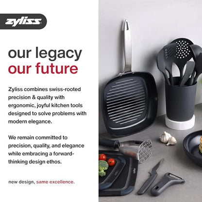 Zyliss Dial & Slice Cheese Slicer - Adjustable, Handheld Cheese Slicer with Stainless Steel Edge and Ergonomic Handle White