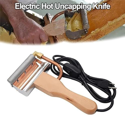 Electric Honey Uncapping Knife, Portable Scraping Honey Extractor, Beekeeping Stainless-Steel Electric uncapping Knife, Constant Temperature, with Insulated Handle, for Beekeeper Honey Collection