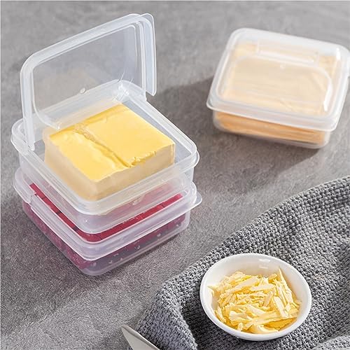 Food Storage Container Flip Cheese Storage Box Refrigerator Fruit Fresh-Keeping Box Butter Packing Box Storage Fresh-Keeping Box Kitchen Refrigerator Food Organizer - size: F