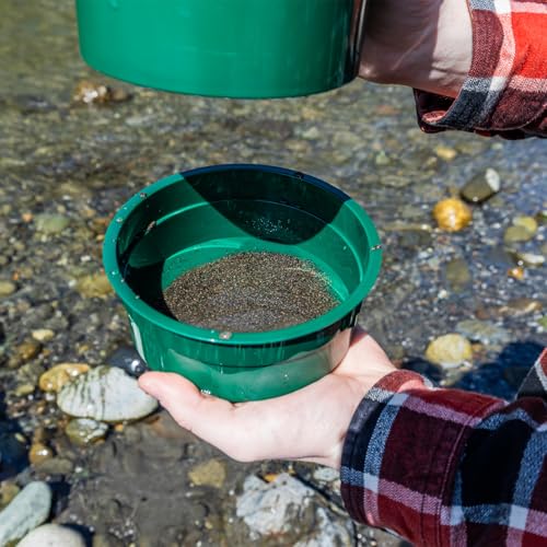 ASR Outdoor Gold Rush Sifting Screen Classifier Container Mini 6 Inch (0 Holes per Square Inch) - size: Container w/ Lid