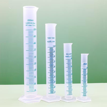 100ml Plastic Graduated Cylinder, 1pc, Transparent, Measuring Cylinder Set, Science Lab Cylinders