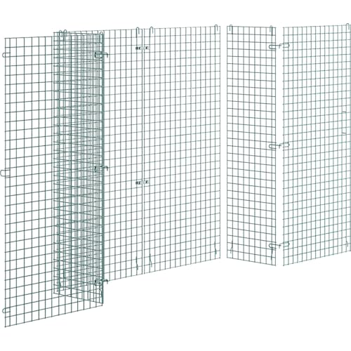 18" x 60" x 61" NSF Commercial Heavy Duty Green Epoxy Wire Security Cage Kit, Metal - color: Green, size: 18" x 60" x 61" Only Security Cage