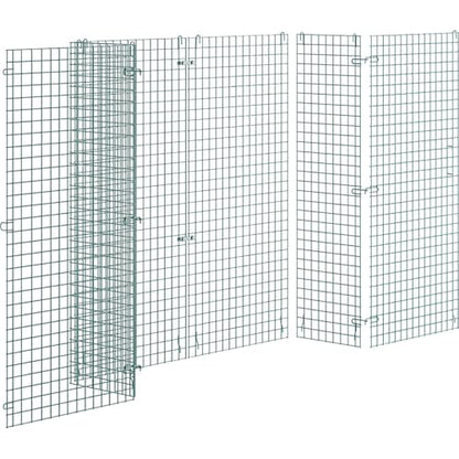 18" x 60" x 61" NSF Commercial Heavy Duty Green Epoxy Wire Security Cage Kit, Metal - color: Green, size: 18" x 60" x 61" Only Security Cage