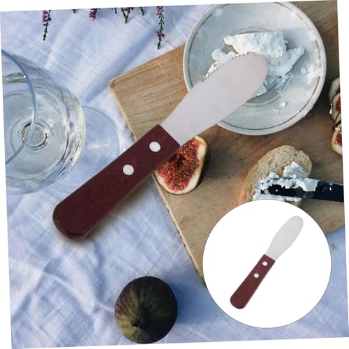 OUNONA Stainless Steel Handle Cheese Knife Multi-function Butter Spreader for Cold Butter Knife Spread Spreader for Baking