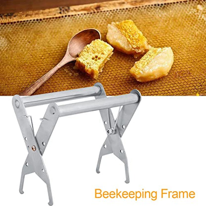 Gonetre Beekeeping Frame Holder Stainless Steel Durable Anti Rusty Frame Grip Tool for Bee Management Silver 13 X 7.5 X 11.7cm