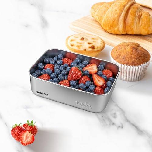 22oz/650ml Stainless Steel Food Containers,Stainless Steel Containers with Lids,Snack Containers,Lunch Box,Easy Clean,Airtight&Leakproof for Kitchen Storage,Dishwasher Safe,BPA-Free - size: Small Box(22oz/650ml)