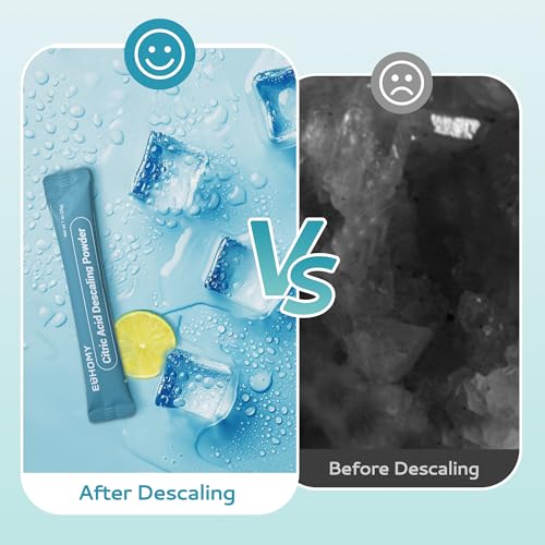 EUHOMY Ice Maker Cleaner & Descaler | 12 Use & Individually Packed | Ice Machine Cleaner with Organic Citric Acid Descaling Powder, Ideal for All Brands - size: 12 Ounce(upgrade pack of 1)