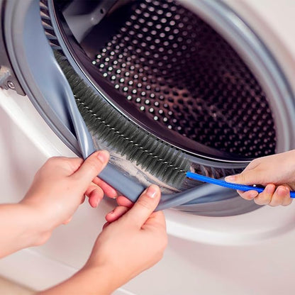 Cleaning Brush Set, 3-Piece, Blue Handles, Black Bristles, for Tubes, Bottles, and Narrow Spaces Clog Remove,Toilet, Sink, Sewer,Bathtub Hair Clogging Cleaning Tool