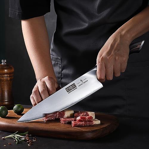HOSHANHO Knife Set with Magnetic Knife Holder, 6 Pieces Japanese High Carbon Stainless Steel Kitchen Knife Sets, Ultra Sharp Professional Chef Knives Sets - size: 8"