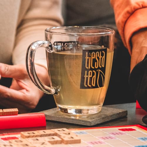 Tiesta Tea 12.5 Oz Clear Glass Mug with Handle, Microwave & Dishwasher Safe, Ideal for Hot & Iced Beverages, Compatible with Loose Leaf Tea Infusers, Steepers, & Balls, Single Cup Glass Mug - style: Mug (12 fl oz)