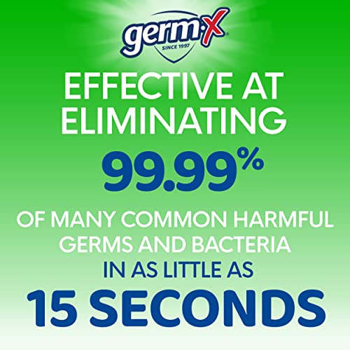 Germ-X Advanced Hand Sanitizer with Aloe and Vitamin E, 8 Fl Oz (Pack of 6), Less Drying Moisturizing Gel, No Rinse Formula, Pump Bottle - size: 8 Fl Oz (Pack of 6)