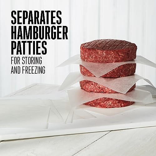 Weston Hamburger Patty Paper, 5.5” x 5.5” Squares, Waxed, Durable & Restaurant Grade, Separates Meats, Cheese and Baked Goods, Made in USA, 1000 Count (10-0102-W),White (Pack of 6) - size: 1000 Count (Pack of 6)