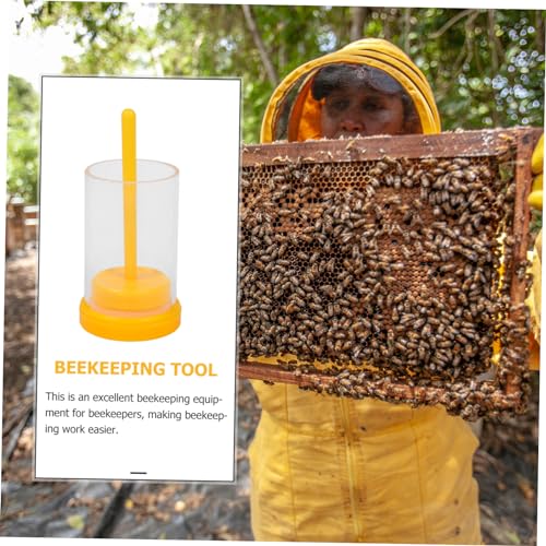 2 Sets of Professional Bee Marking Bottles Queen Marking Cages for Beekeeping Includes Queen Clip Bottle and Bee Catching Cage