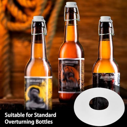 25pcs Silicone Gasket,Beer Bottle Cap Gasket,Beer Swing Flip Top Bottle Silicone Gaskets Home Brew Beer Soda Bottle Seal Gasket bottle gasket Home Brewing Gaskets Silicone Seals swing top