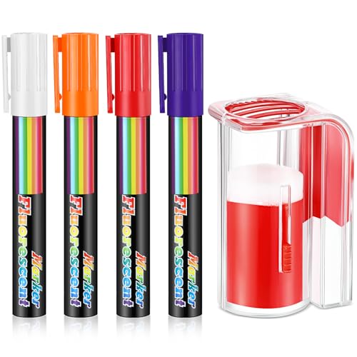 Qualirey 5 Pcs Queen Bee Marker Kit 1 Marking Bottle 4 Color Honey Bee Marking Pens Beekeeping Supplies Beekeeper Tools Catcher Marker Equipment for Beekeepers(Red) - color: Red