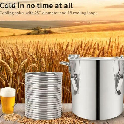 3/8" x 50Ft 304 Stainless Steel Tubing Coil, Immerson Tubing Coil for Ice Bath Wort Chiller, Beer Brewing, Welded Stainless Steel Tube for DIY Projects (5/16" x 50Ft) - size: 5/16" x 50Ft