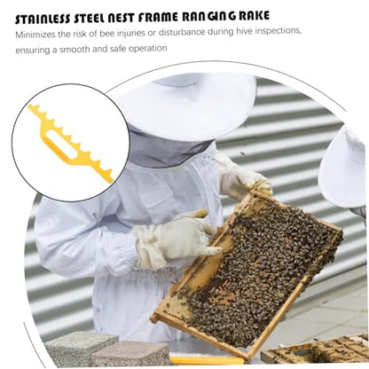 UKCOCO Beehive Frame Spacer Tool Durable Plastic Beekeeping Equipment Lightweight Frame Holder for Accurate Hive Management Reusable Beehive Strip Spacer for All Skill Levels
