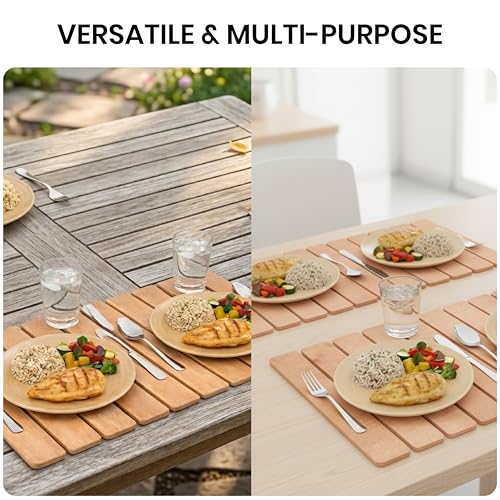 Large Stone Drying Mat 24"x16" – Diatomaceous Earth Stone Dish Drying Mat – Foldable, Ultra-Absorbent & Quick-Drying Countertop Protector for Cups, Plates, Utensils & Cookware - Wood Grain Textured - color: Wood Grain