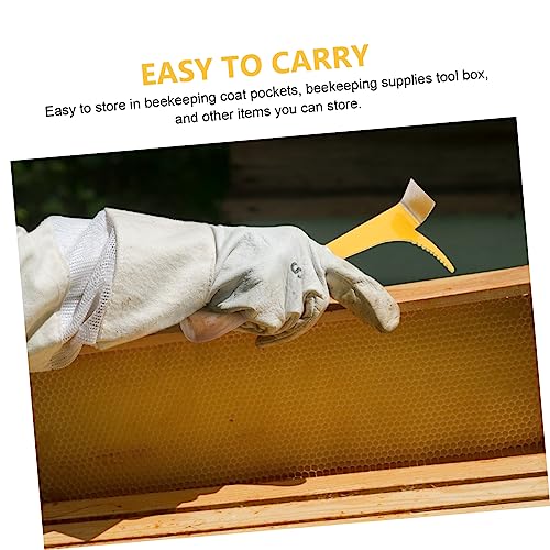 2pcs Bee Hive Scraping Tools Wooden Handle Beekeeping Equipment for Honey Cutting Hive Body Separation