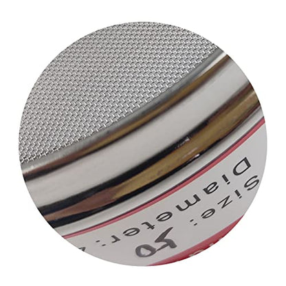 LABALPHA 50 Mesh Lab Sieves, Test Sieve #50 Mesh, 4'' Diameter, 304 Stainless Steel Wire Cloth (0.355mm) - size: 50 mesh (0.355mm)