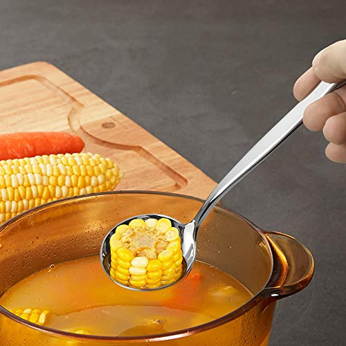 Idotry 2-Piece Stainless Steel Gravy Soup Spoon, Small Gravy Ladle Soup | polished mirror finish, ergonomic handle, easy to clean, ideal for sauces ﻿