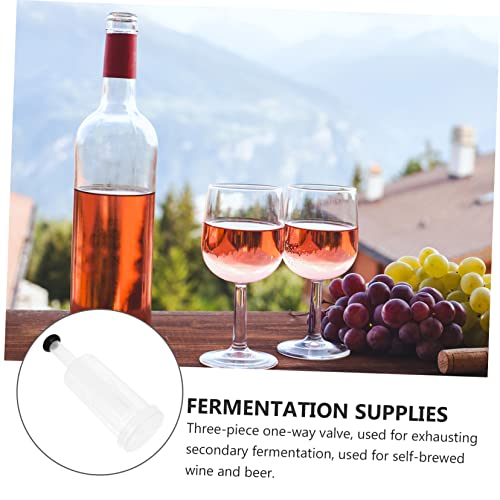 Unomor 3-piece Air Lock Set Silicone Lids for Brewing Beer Wine Making Equipment