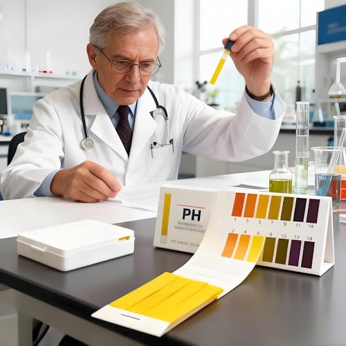 TISMART 4 Pack pH Test Strips Accuracy 1, 320 PCS pH.1-14 and 1 PCS Dropper Color Card for Lab,DIY,Science,Food, Soap Making,Water, Pools,Kombucha,Soil,Fish Tank, Pond,Cosmetics,Brewing