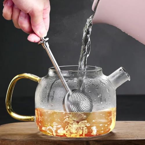 2pack Tea Ball, tea infuser for loose leaf tea, tea strainers for loose tea, stainless steel tea strainer, loose leaf tea steeper, easy clean, tea fine mesh strainer reusable - color: primary color