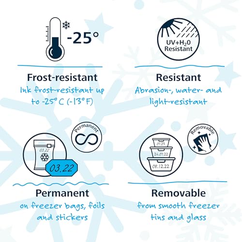 Schneider Maxx 242 Freezer Marker, Black, 1 mm Line Width, Frost Resistant to -25 Degrees