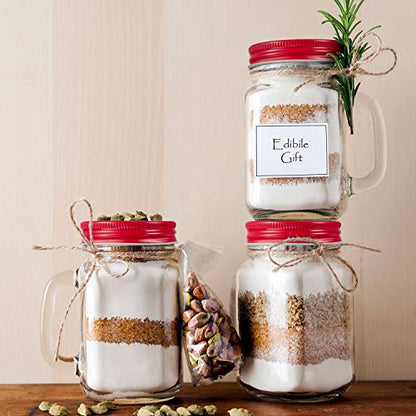 Chuangdi 30 Packs Mason Jar Lids Bulk Regular Mouth Canning Lids Leak Proof Secure Mason Storage Solid Caps(Red,Steel) - color: Red