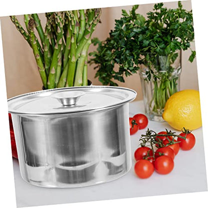 Kisangel 2set Stainless Steel Condiment Containers Lids Seasoning Jars for Kitchen Organization Spice Pots Tight Seal for Storing Seasonings